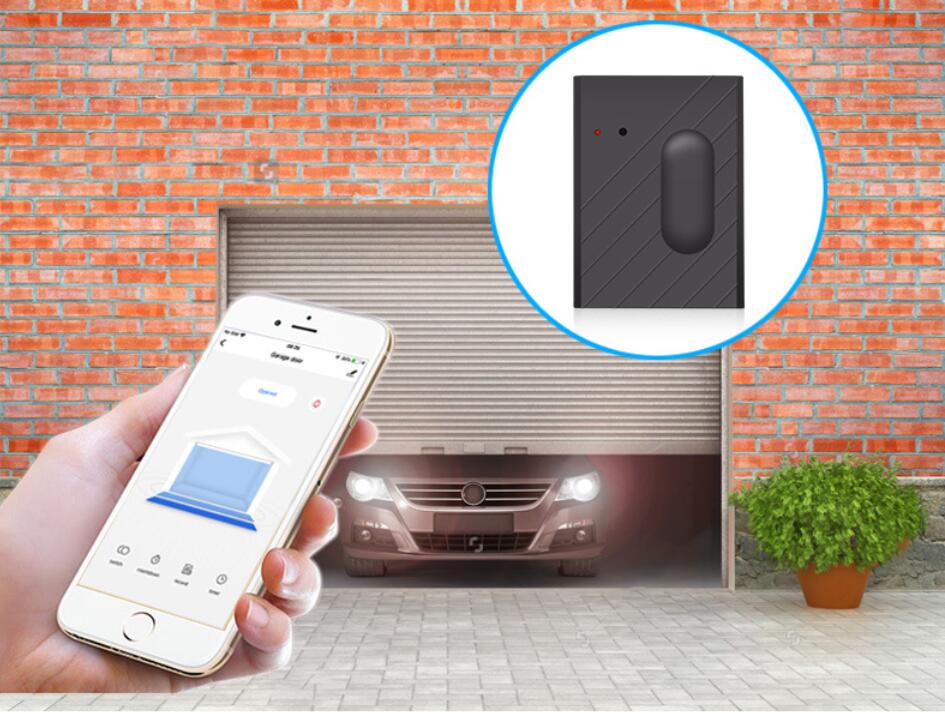 WiFi interruptor inteligente puerta corredera abridor de puerta de garaje control remoto inalámbrico aplicación Compatible con Alexa, Google Home