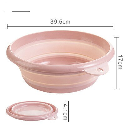Foldable portable toilet basin, bathroom sink, portable container, sink, bathroom accessories: l Pink