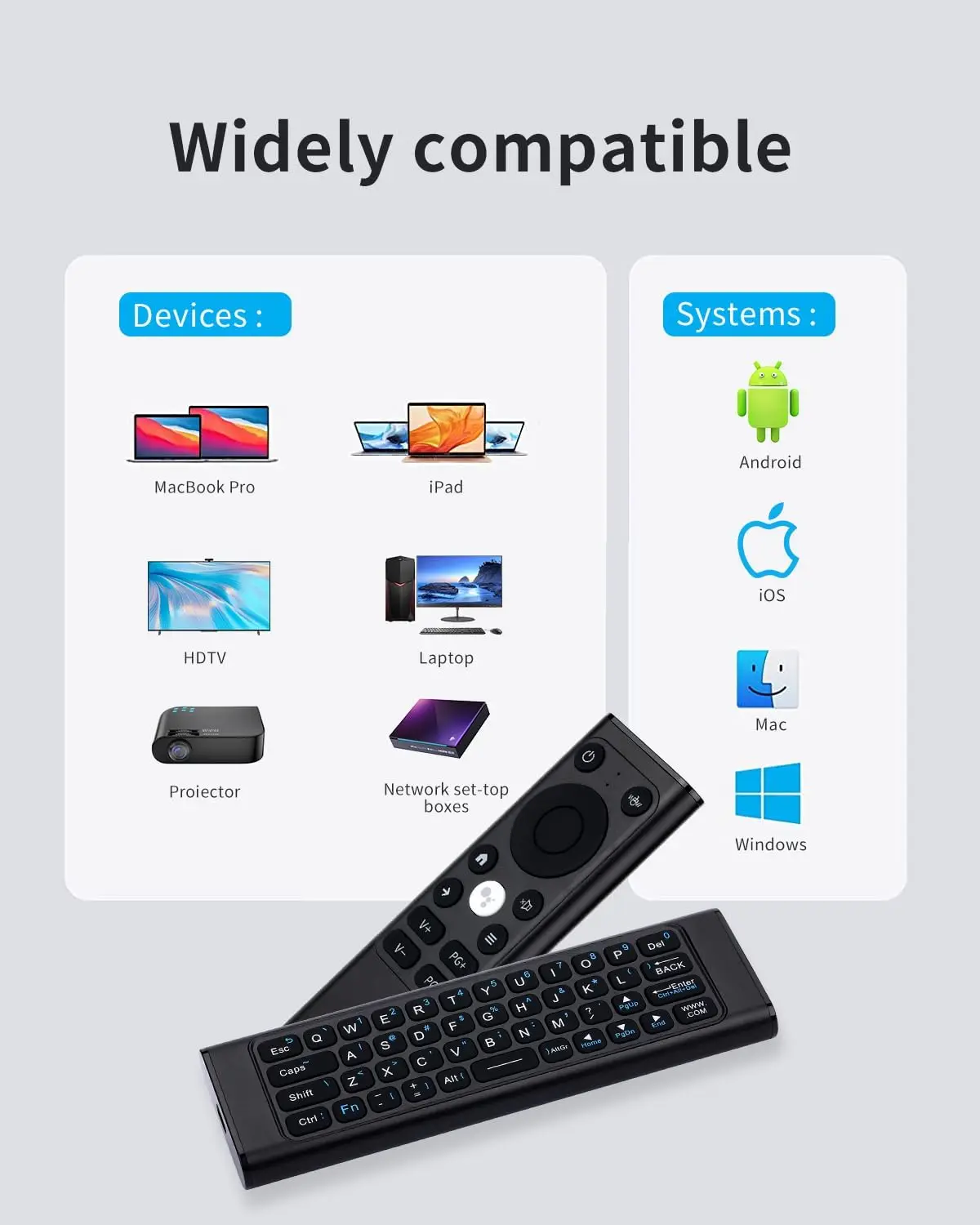 Pilot iPazzPort do komputera PC, pilot Air Mouse 2,4G i Bluetooth z klawiaturą do Nvidia, laptopa, komputera PC z możliwością ładowania na podczerwień