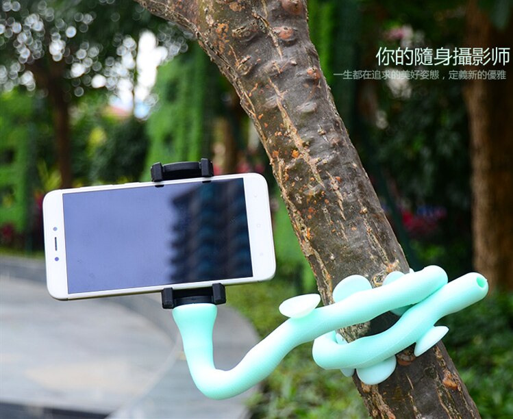 Octopus Rubber Sucker Tripod Selfie Sticks Table Holder For Smartphone 360 Rotate Cell Phone Caterpillar Video Estabilizor Stand