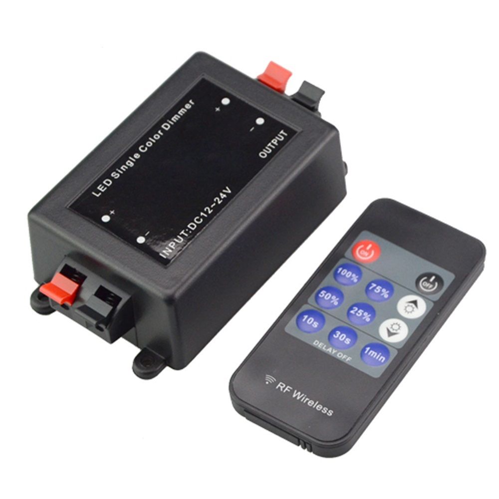 DC12-24V Single Color RF Wireless Dimmer Remote Controller Led Strip 5050 3528