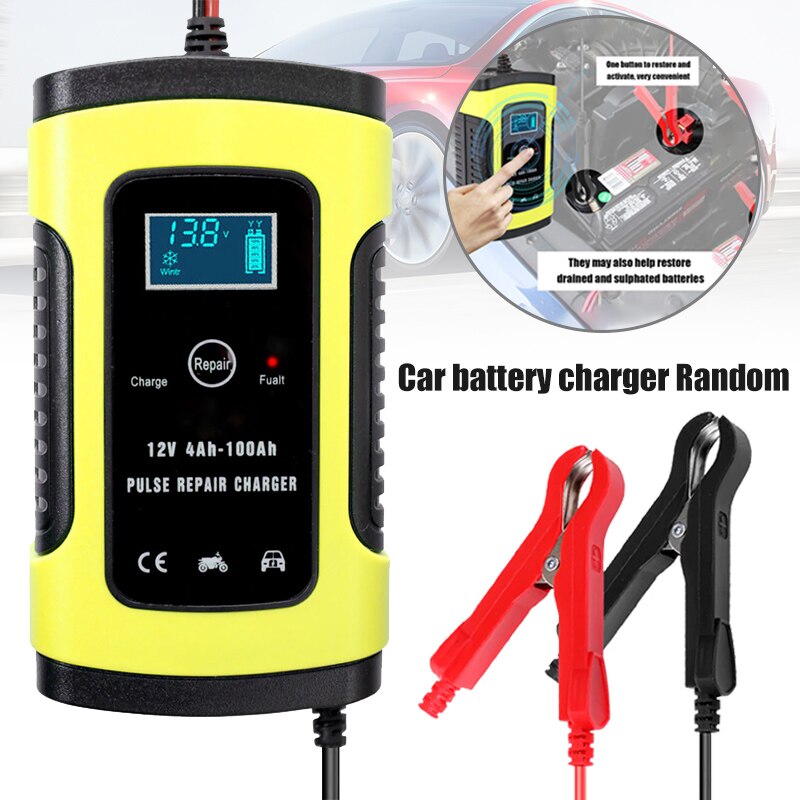 Oplader bil batteri starter jump power booster 12v smart auto puls reparation oplader  c44