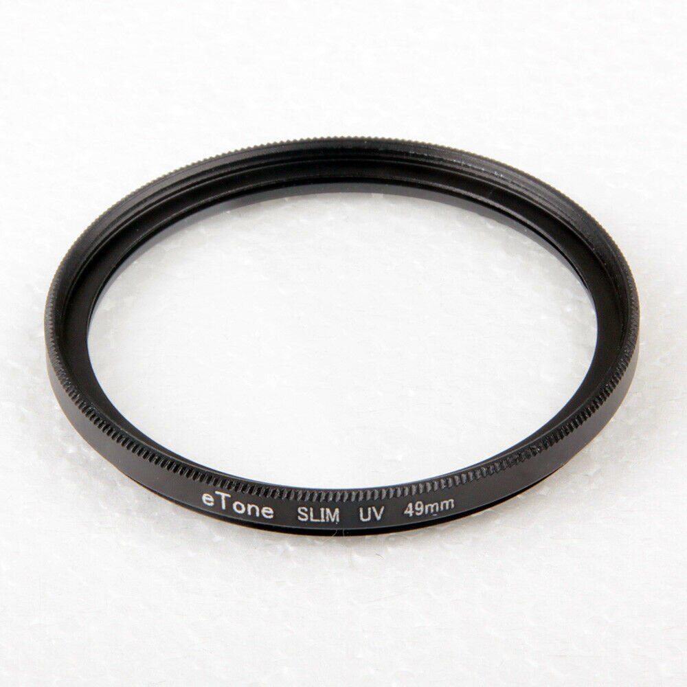 ETone Ultra schlank 49mm UV Filter Für Sony FE 35mm f 2,8 50mm f 1,8 55-210mm f/4,5-6