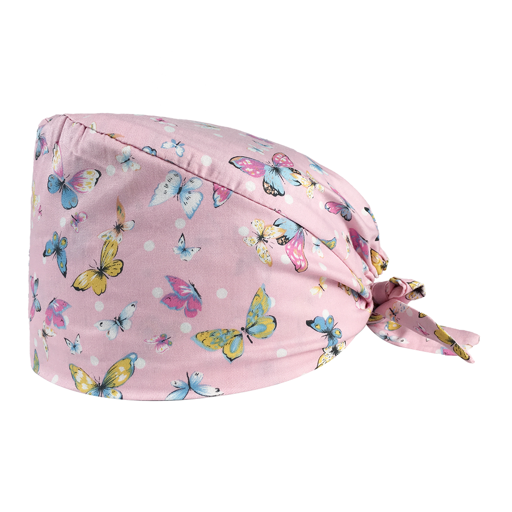 Unisexe impression spa travail casquettes réglable coton laboratoire anti-poussière travail chapeau dent beauté Scrubs casquettes animal club opérateur chapeau: hat12094