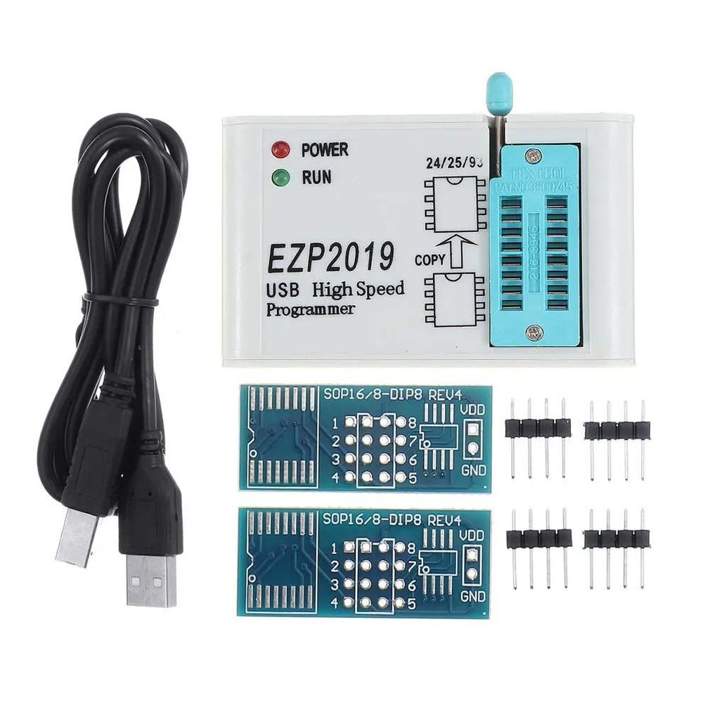 Programador FLASH SPI de alta velocidad EZP2019 24/25/93 25T80 bios, programación de copia sin conexión, tipo 3: with 3 base