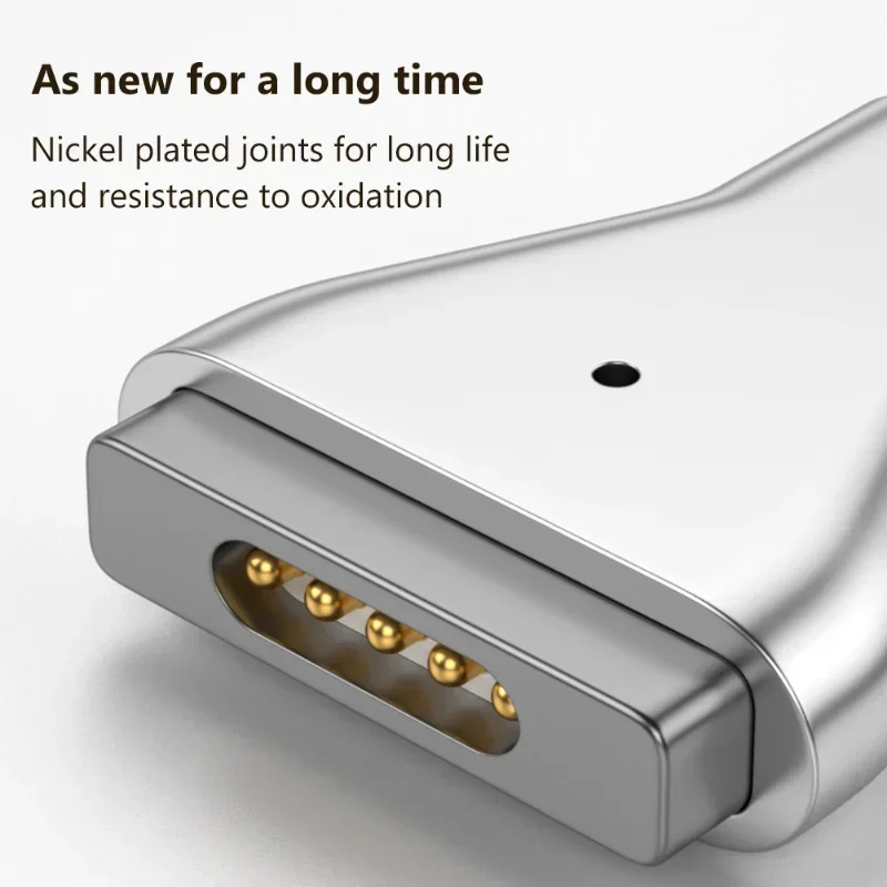 Adaptador de carga magnética PD tipo C para Apple Magsafe 2 MacBook Pro, convertidor de enchufe de cargador de aire, adaptador de carga rápida USB C