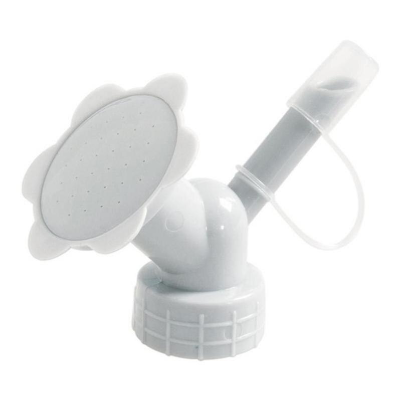 2 In 1 Plastic Sprinkler Nozzle Voor Bloem Waterers Fles Gieters Sprinkler Thuis Tuin Bloem Plant Water Sprinkler: Gray