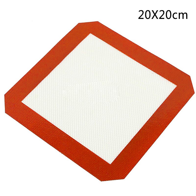BEST Silicone Baking Rolling Mat Sheet Bakeware Oven Non Stick Cookie Tray Cooking Pastry Kitchen Tools Heat Resistant H1: 200x200mm