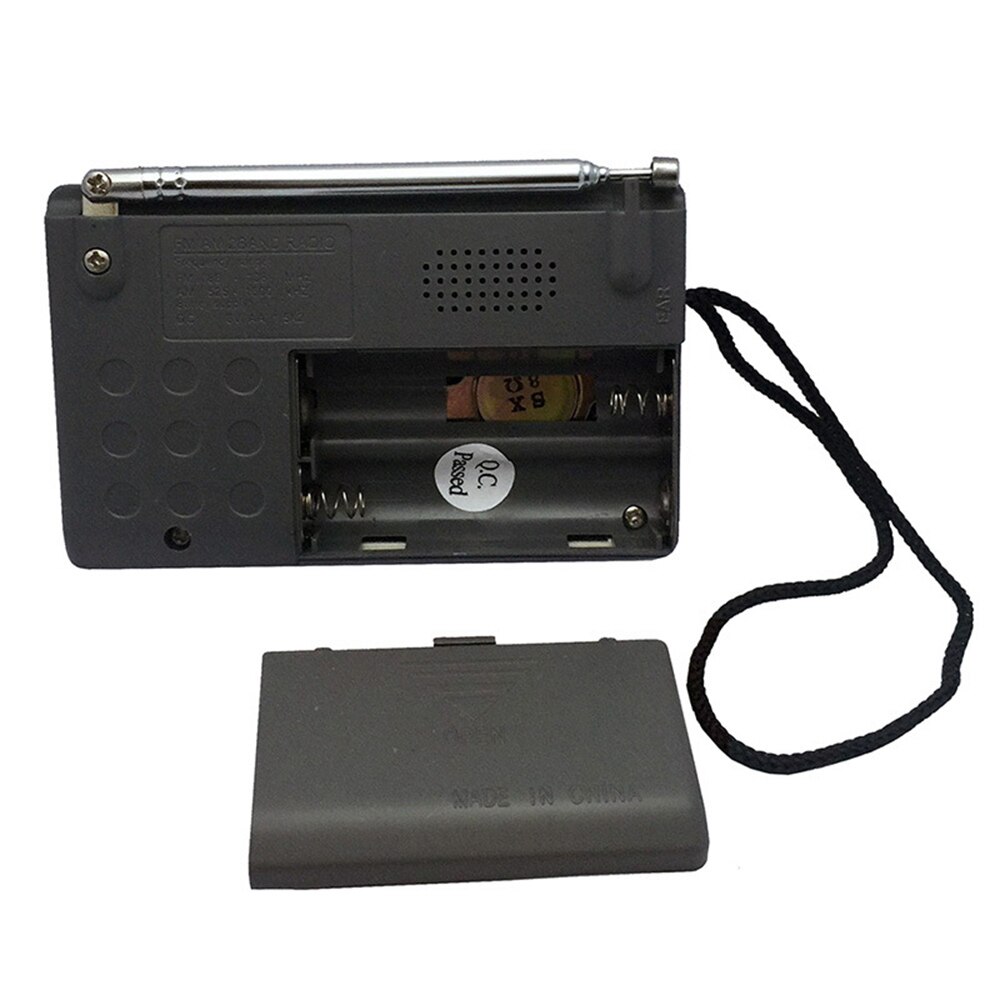 INDIN BC-R119 Portable Mini AM FM Radio Stereo Speakers Music Player Dual Band Receiver Channel 88-108MHz Antenna Audio Player