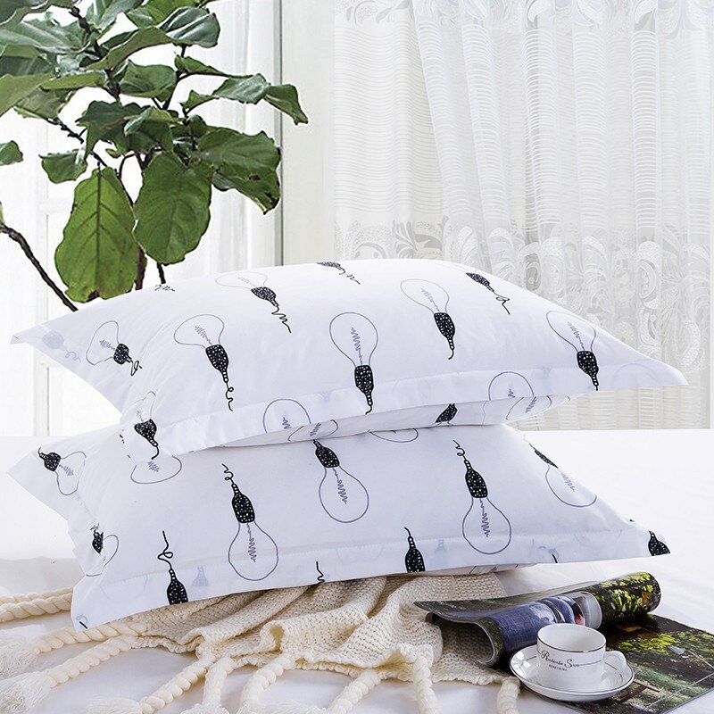1 Piece Colorful Triangle Print Pillow Case 100% Polyester Geometric Pillowcase Children Adults Bedroom Use 48cm*74cm XF340-18