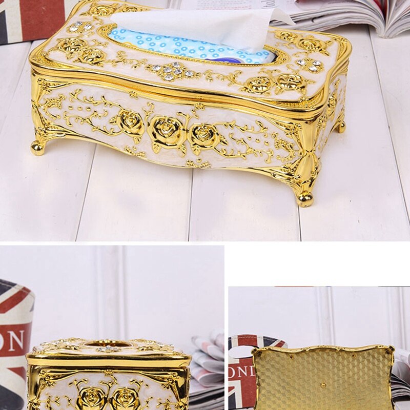 Luxury European Plastic Tissue Box Ktv Handkerchief Toilet Paper Holder