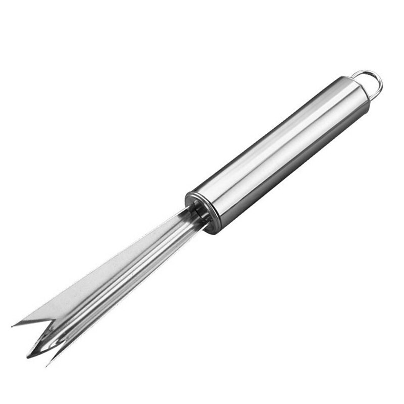 Rvs Ananas Peeler Makkelijk Ananas Mes Cutter Slicer Ananas Zaad Remover Clip Fruit Salade Tool: KN2508