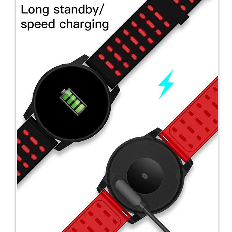 Fitness Tracker Smart Armband Bloeddruk Meting Horloge Hartslagmeter Waterdicht IP67 Smart Band Horloge Vrouwen Mannen