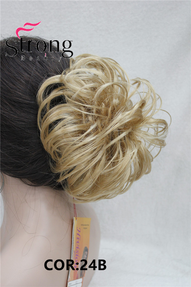 StrongBeauty Synthetic Ballet Hair Bun Extension Donut Chignon Hairpiece for Ponytail: 24B