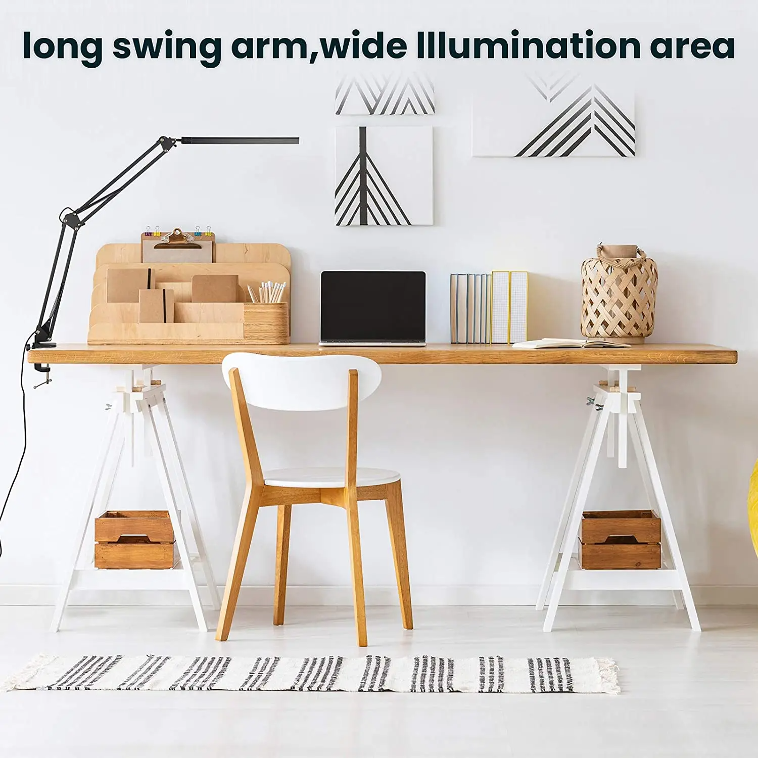 Led Opvouwbare Metalen Bureaulampclip Op Lichtklem Lange Arm Diming Tafellamp 3 Kleuren Verstelbaar Voor Leescomputers In De Woonkamer