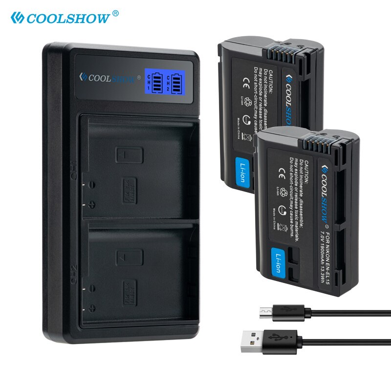 Batterie EN-EL15 mah pour appareil photo Nikon, 1900, pour modèles D7500, D7200, D7100, D7000, D850, D810, D810A, D800, D800E, MH25, V1, EN, EL15