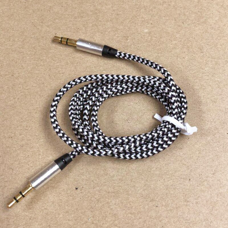 3.5mm Stereo Car Auxiliary Audio Cable 1M Male To Male for Smart Phone MP3 Tablet PC Aux 3.5mm Stereo Audio Cable: Gray