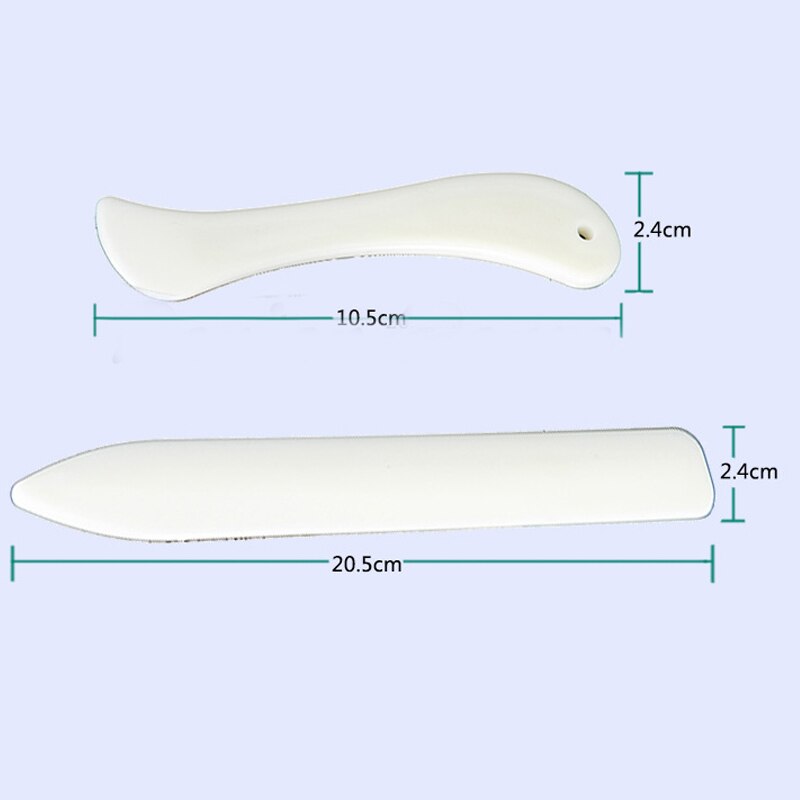 2 Pcs/ Pack Scrapbooking Supplies Plastic Scraper Card Making Bone Origami Knife Paper Set Imitation Cattle Bone Letter Opener