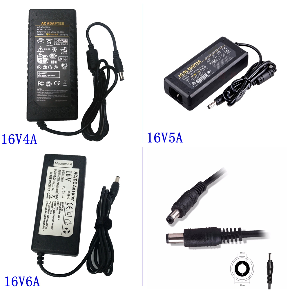 16V Switching Power Supply AC DC Adapter 16V 4A 5A... – Grandado