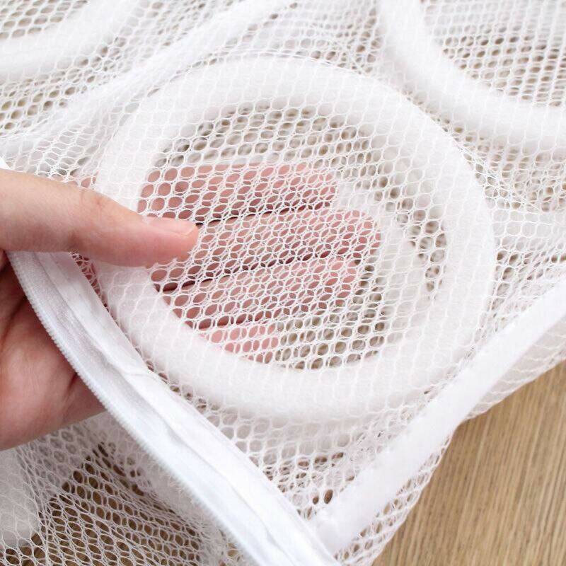 Salg vaskemaskin oppbevaring mesh vaskepose skoposer sko vask nett tørr organizer