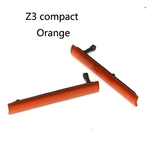 Funda protectora de polvo para Sony xperia z3 compact Mini M55W D5803 D5833 Z2 Z1, puerto de carga Micro SD USB y tarjeta SIM trasera: z3 compact Orange