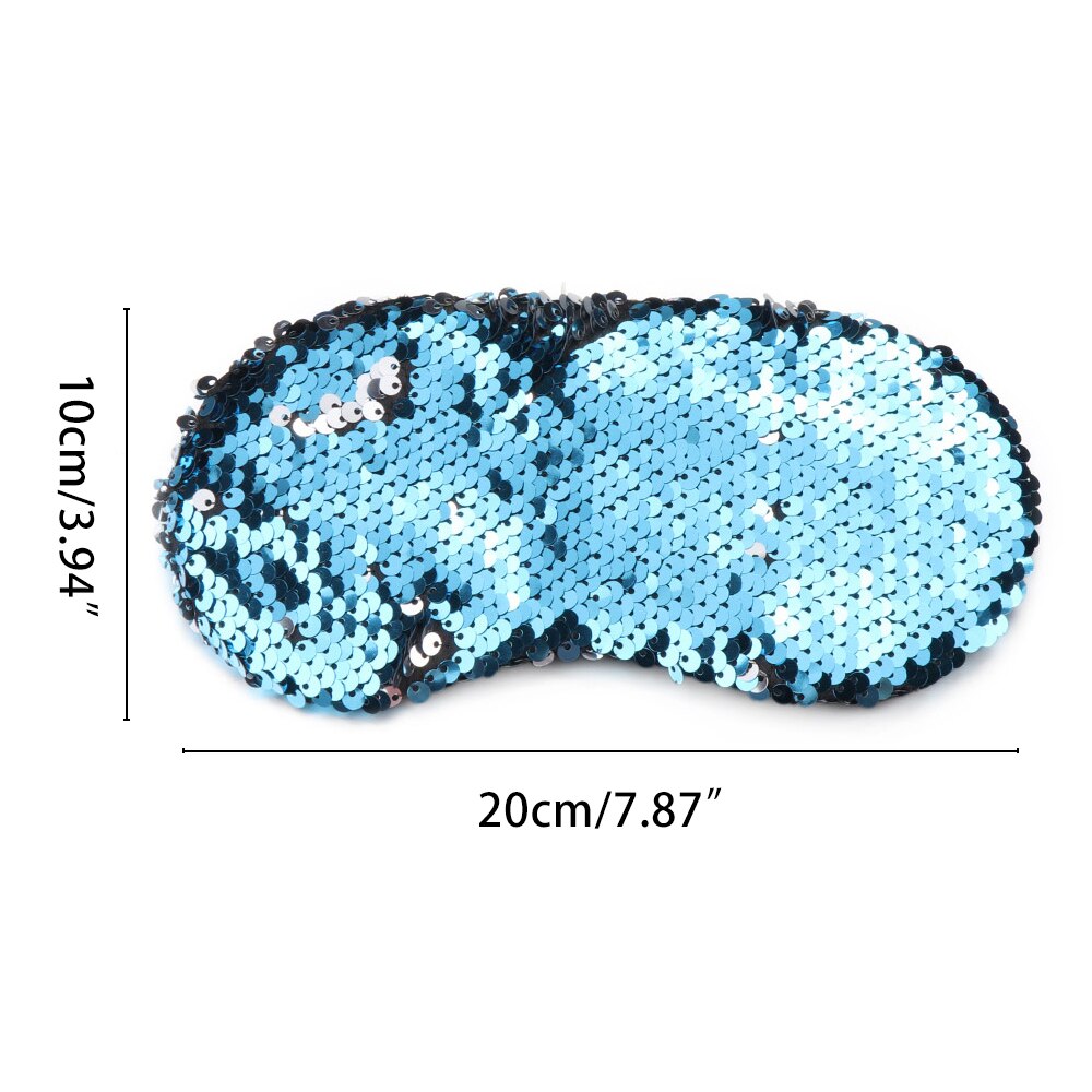 Glitter Sequin Eyes Mask Eyeshade Mermaid Sleeping Mask Eye Cover for Travel Relax Blindfold Shades Party Masks