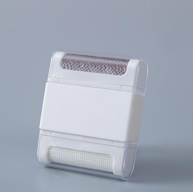 Brosse pour enlever les peluches, peigne de chandail réutilisable, brosse en tissu, rasoir pour vêtements, pull en laine, brosse anti-poussière Portable: White (two side)