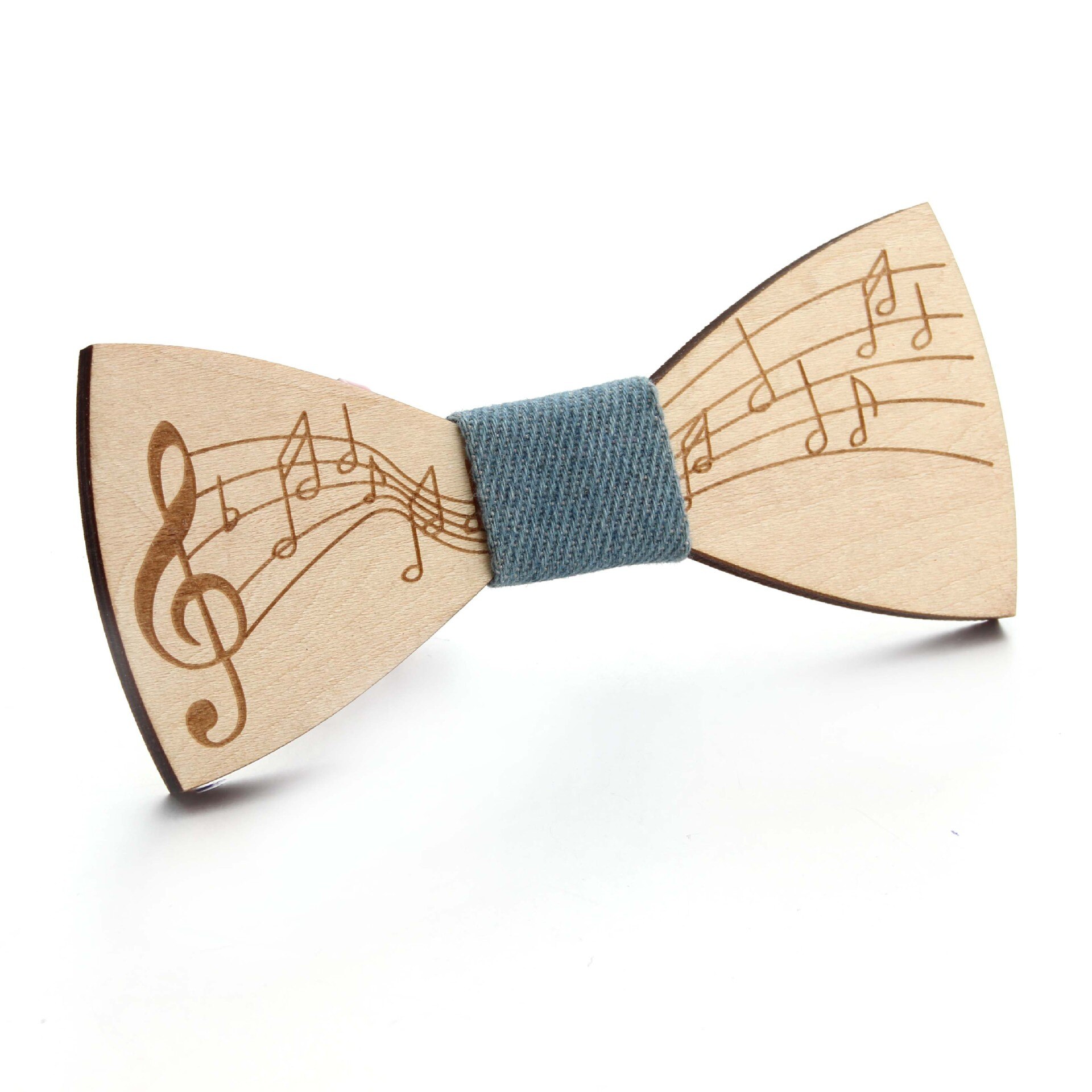 Træsløjfe mænds sløjfe naturligt håndlavet træ sløjfe noder: 7