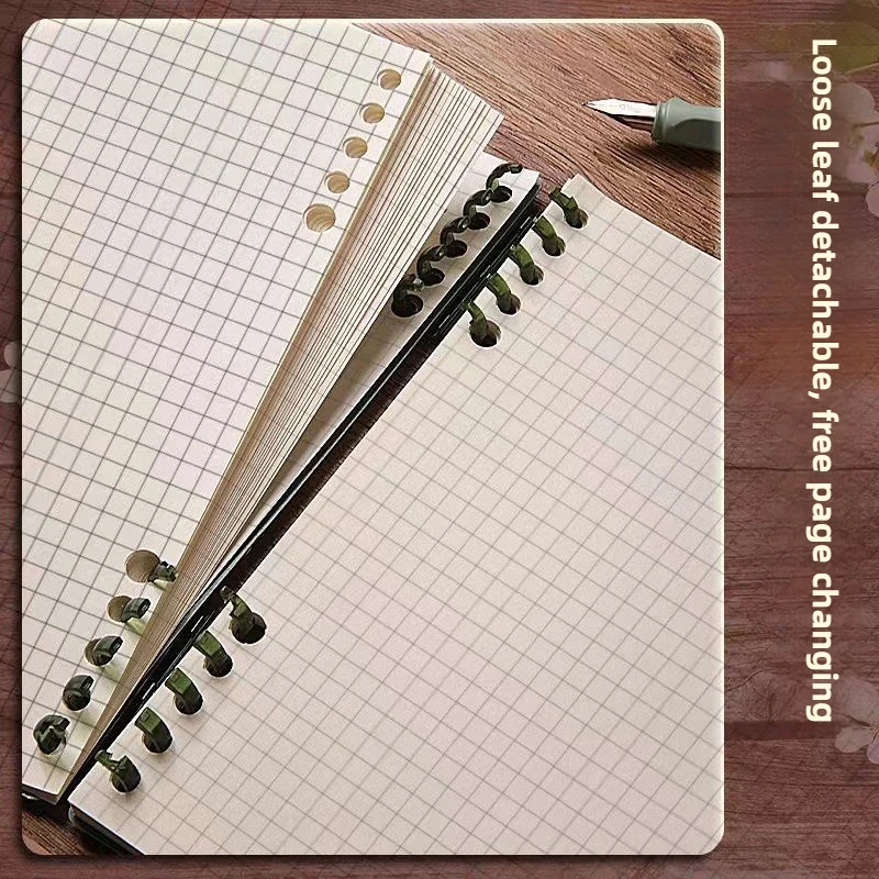 Flip Notepad Grid Notebooks B5 Diary Leaf Notebook Sketch Book Stationery Journal Writing Pads Office School Supplies