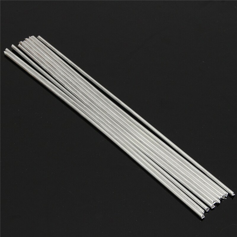 10Pcs Aluminium Lassen Draden 3Mm Lage Temperatuur Smelt Sodering Flux Lassen Staven Oplossing Lassen Flux-Gevulde Staven metaalbewerking