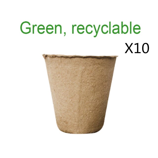 10/50/100Pcs Round Biodegradable Peat Pots For Seedlings Plant Pots Kit Perfect For Vegetables, Fruits, Succulents: 10pcs