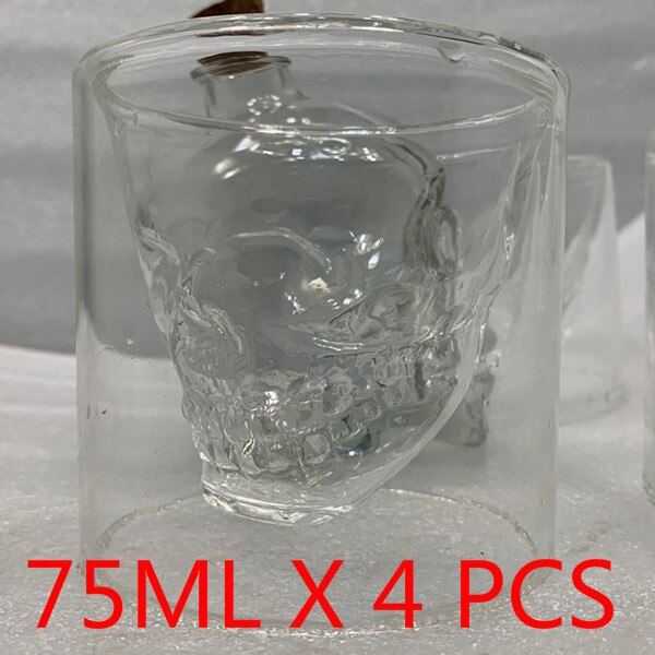 Kristalli taro kallo lasikuppi juhla läpinäkyvä samppanja cocktail olut kahvipullo juomapatukka työkalu 1 kpl 400 / 750ml: Kuppi 75 ml 4 kpl