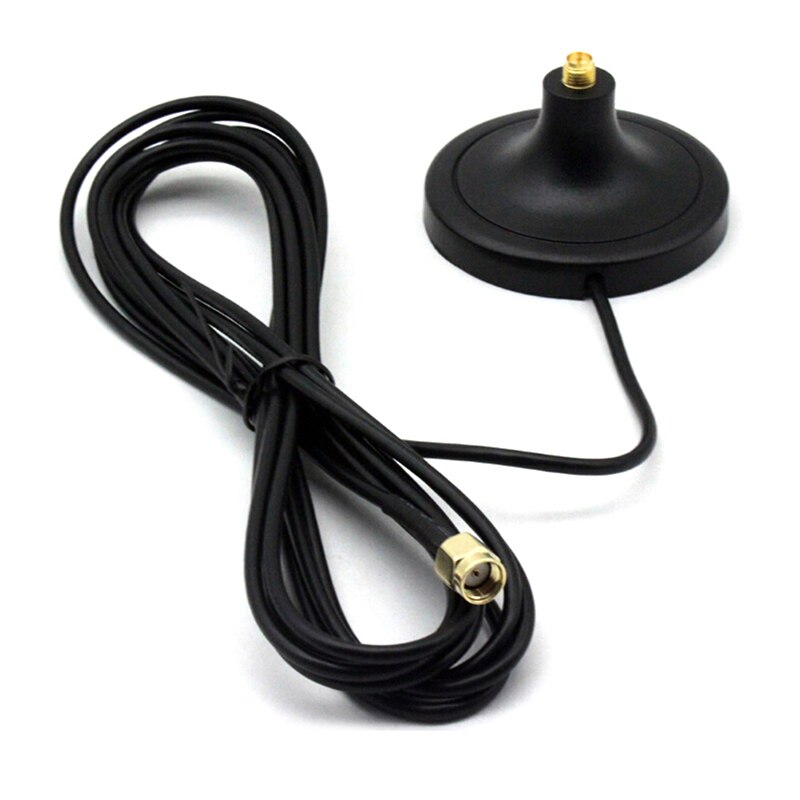 Antenni puhdas cupper sma uros-nainen wifi antennin jatko 3m kaapeli magneettinen alusta reitittimelle langaton verkkokortti