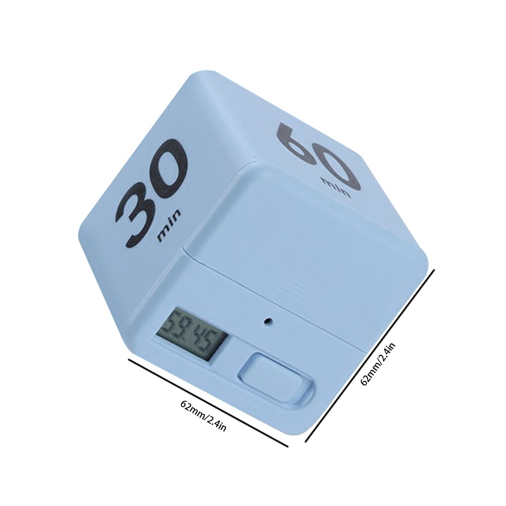 Cube Timer Pomodoro Timer Cute Minutes Cube Timer Miracle Blue Time Cube Timer for Kitchen Office Travel Sports Time Management