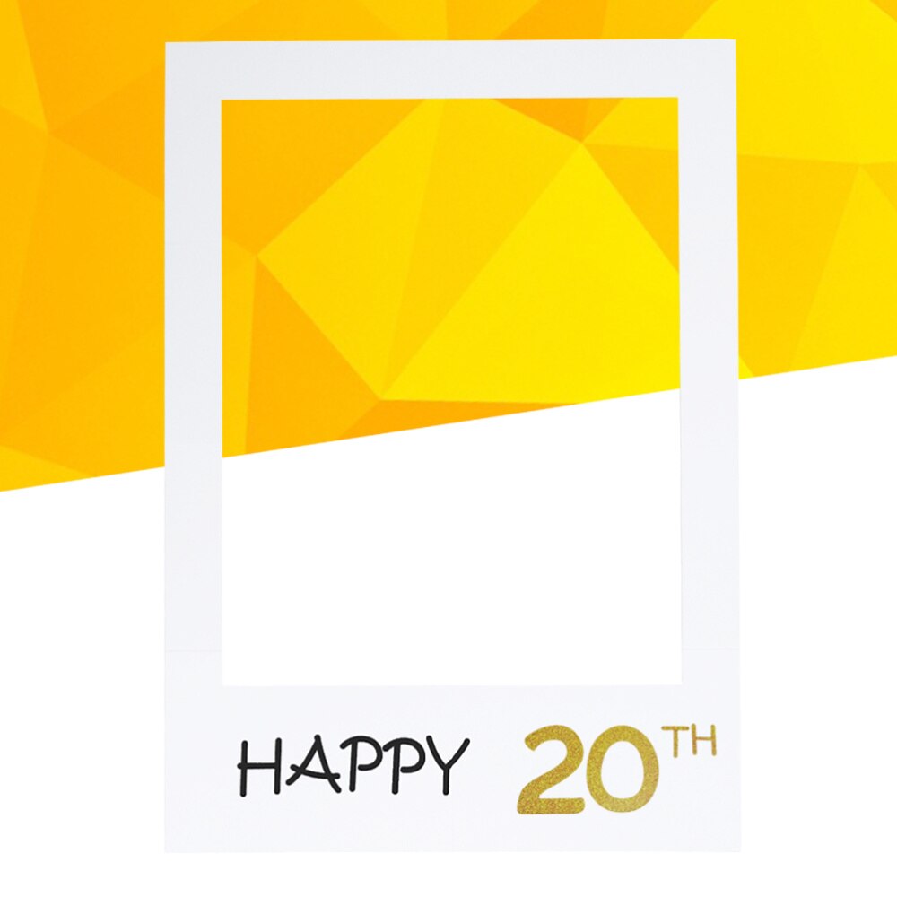 Happy 30th DIY Paper Picture Frame Cutouts Photo Booth Props for Birthday Party: As Shown 2