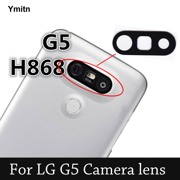 Ymitn Housing Retail Back Rear Camera lens Camera cover glass with Adhesives For LG G5 H868