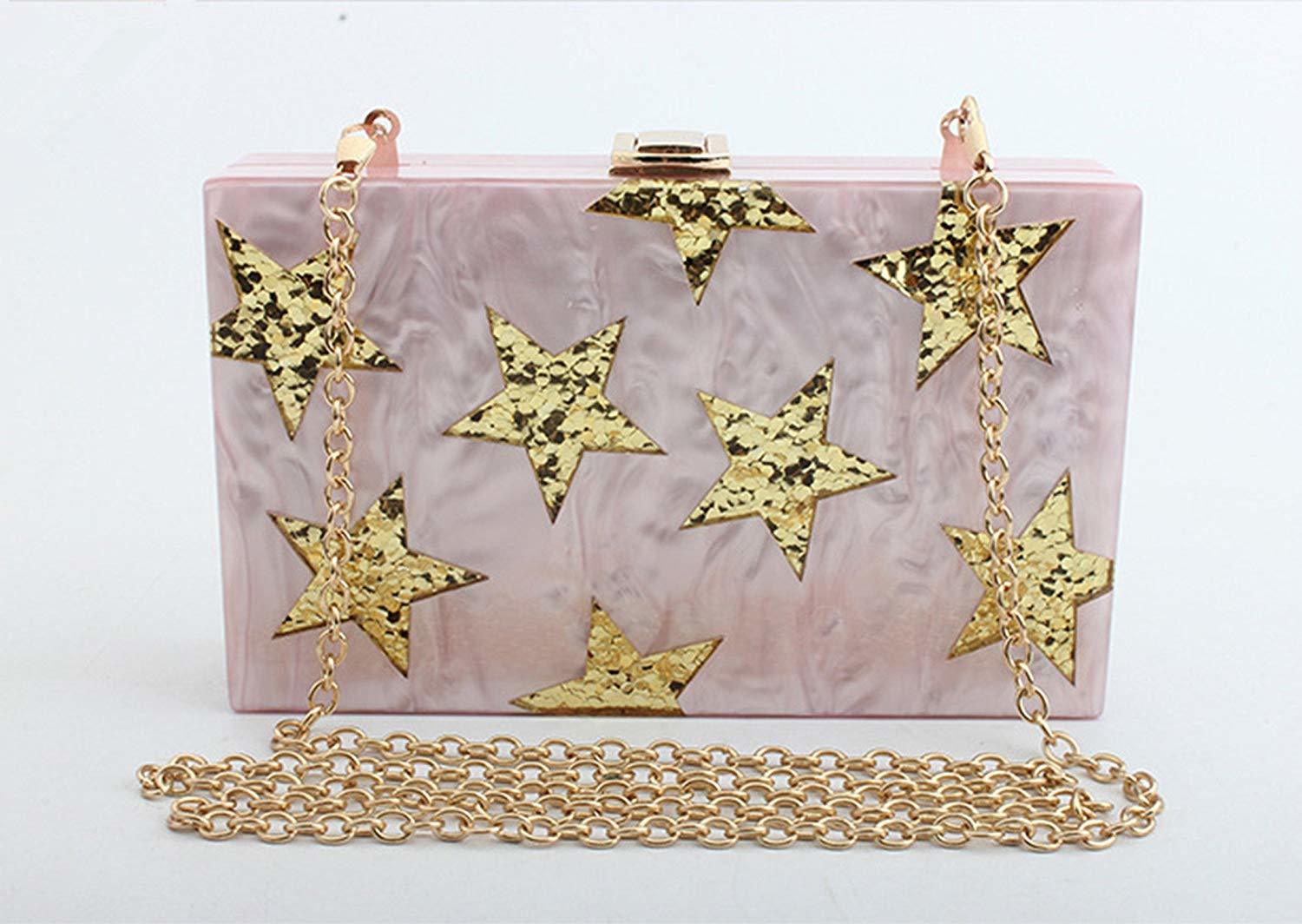 Women Handbag Clutch Purses Acrylic Sequins Evening Bag Cocktail Party Clutches Lady Box Clutches Acrylic Purse