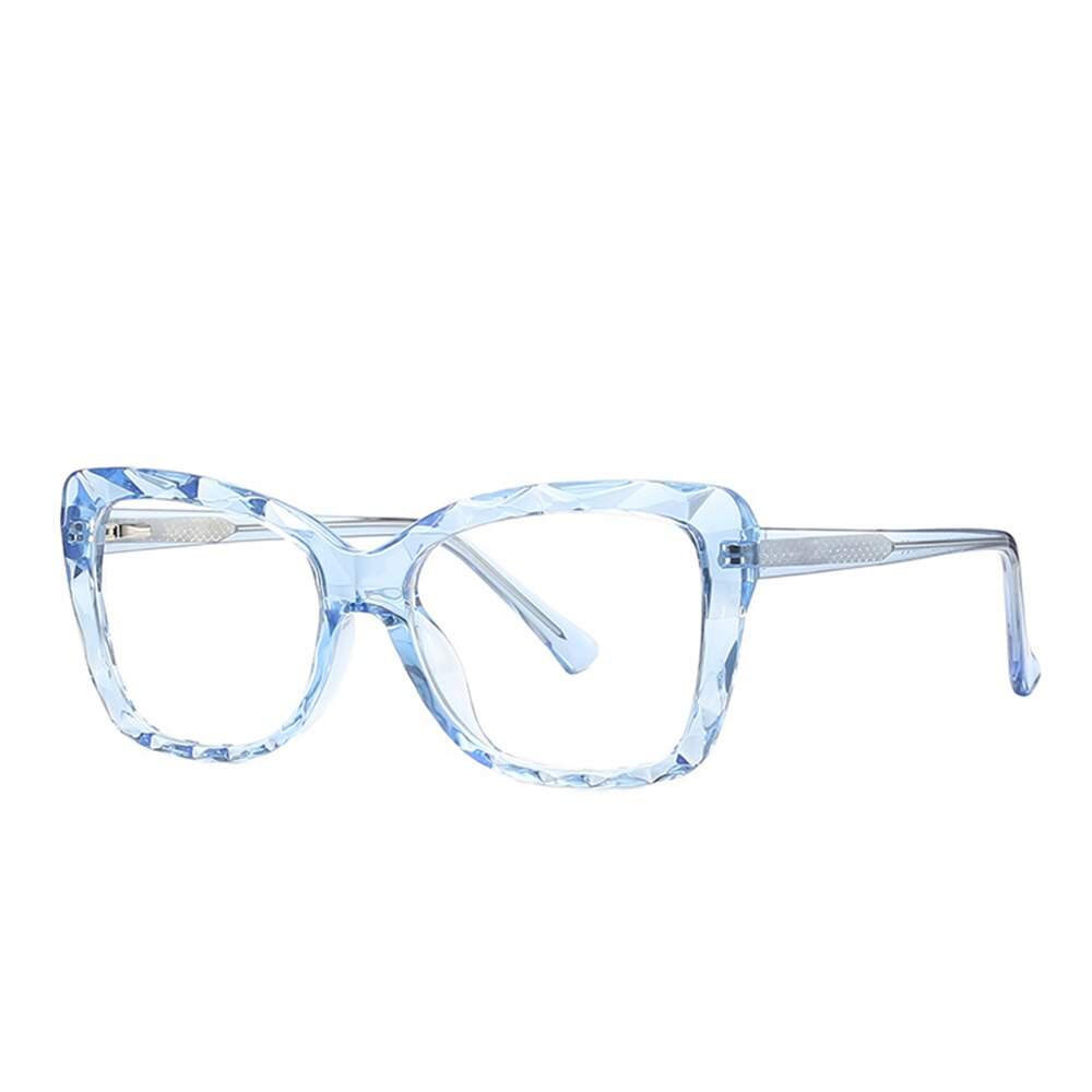FS Blue Light Blocking Glasses Men Women Eye Protection Computer Eyeglasses Anti Bluelight Filter Optical Lozenge TR90 Frame: C6