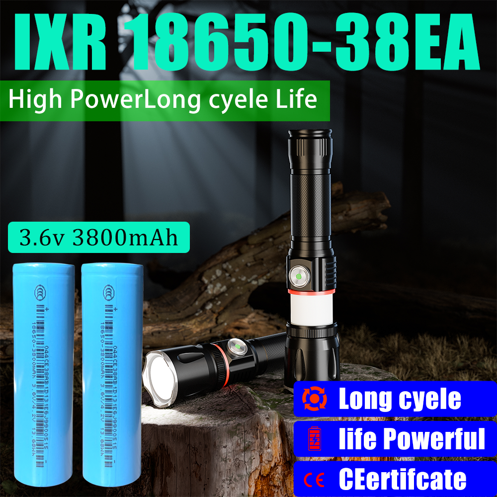 Ixr18650 3800Mah 10A F38 Batterie 3.7V Battery 18650 Li-Ion for Ebike Lithium Battery 18650 Rechargeable