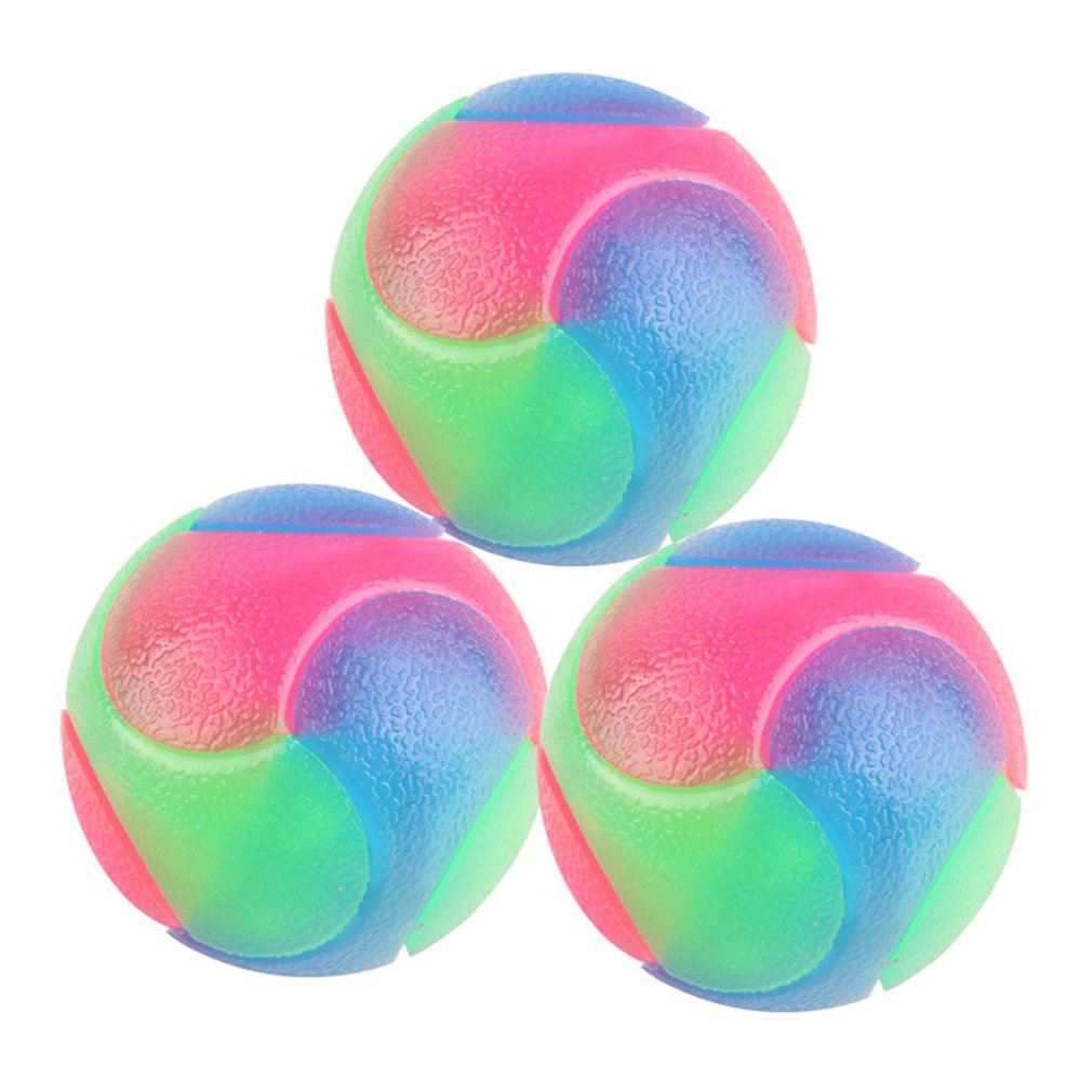 LED Pour Animaux De Compagnie En Caoutchouc Boule Lumineuse USB Rechargeable Recycler Jouet Pour Chien Résistant À la Morsure Interactif Durable Boule