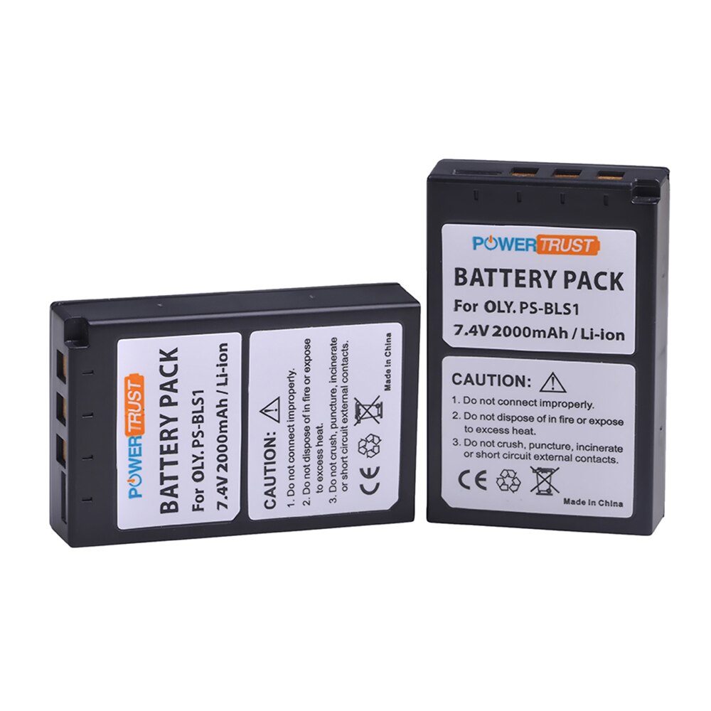 BLS-1 PS-BLS1 Battery and Charger for Olympus E-420, E-450, E-600, E-620, Pen E-P1, E-P2, E-P3, E-PL1, E-PL3 Digital SLR Cameras
