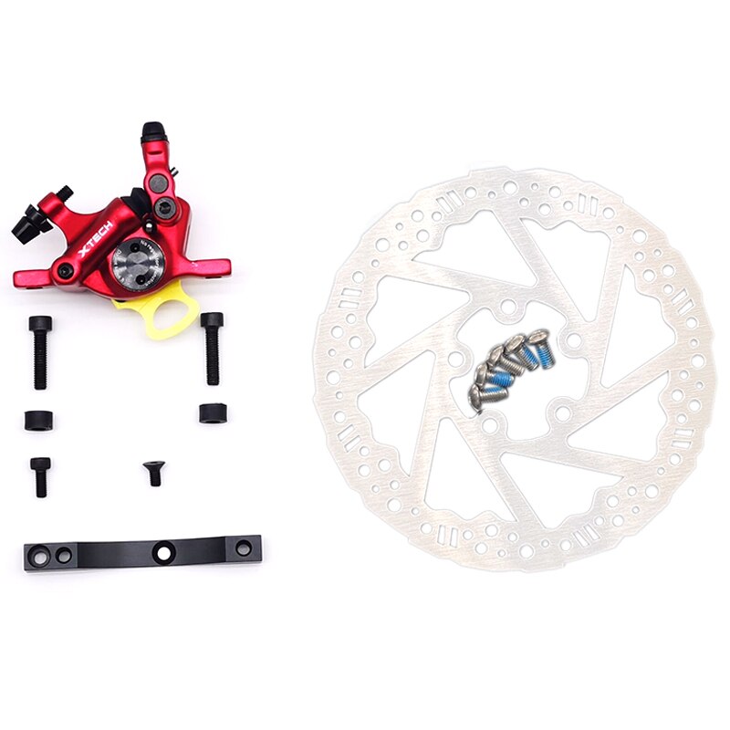 Upgrade Hydraulic Brake for Xiaomi M365 Electric Scooter Disc Brake System Set: Red Silver