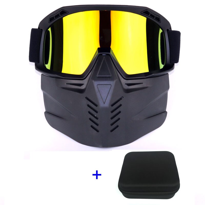 Hiihto lumilautailulasit pyöräilykypärä hengittävät lasit anti-uv talvi hiihto moottorikelkka silmälasit maski motocross aurinkolasit: B -1