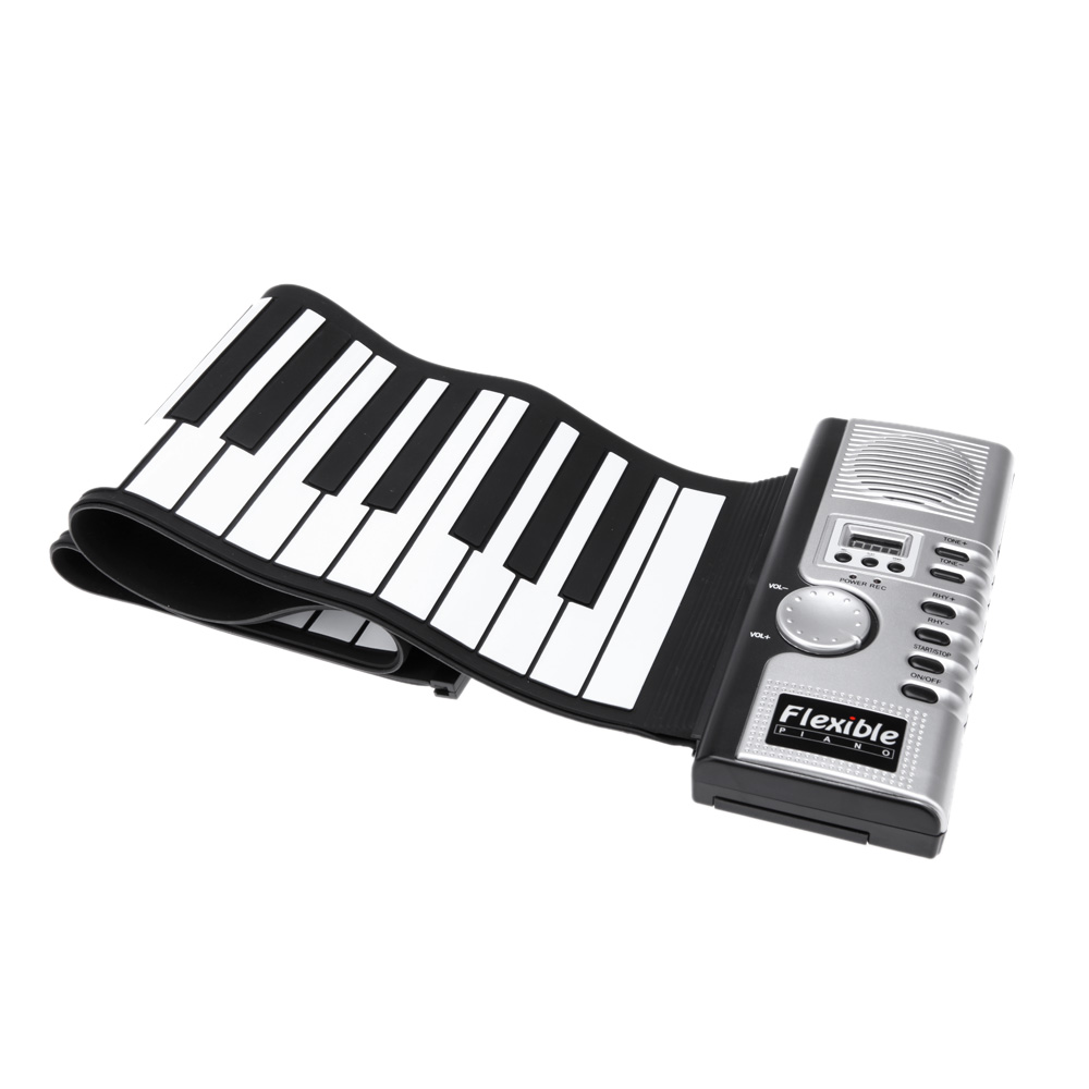 61 Keys Flexible Roll Up Electronic Soft Keyboard Piano Portable Toy