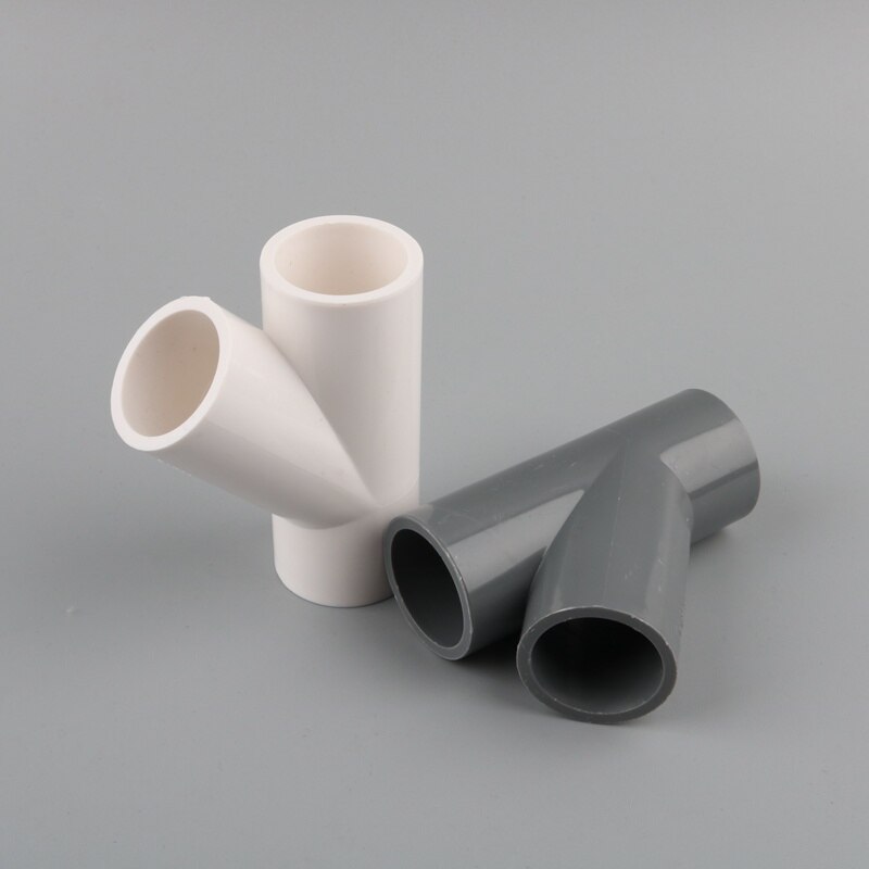1pc 25mm pvc-putki 3 -suuntainen liitin puutarhakastelu y-tyyppinen vesiputkisovitin kalasäiliöliitos 45 astetta kallistettu liitin