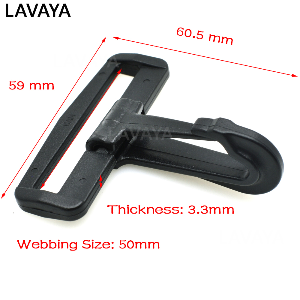 2pcs/pack Plastic Snap Hooks Rocker Style For Backpack Strap Webbing 20mm 25mm 30mm 38mm 50mm