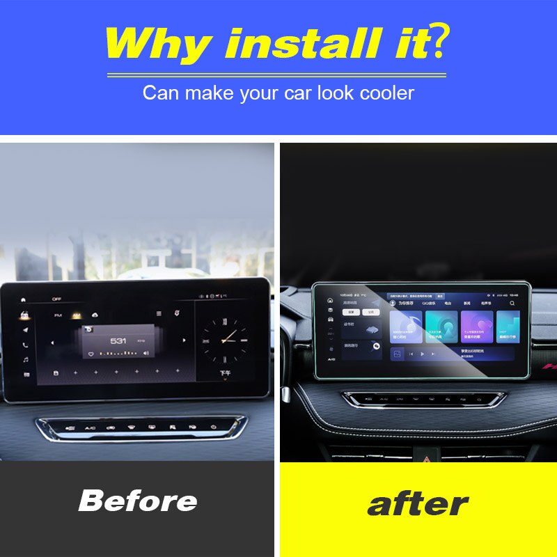 GPS Navigation Membrane Car Dashboard Display Tempered Glass Screen Protector Film For Haval Jolion Interior Accessories