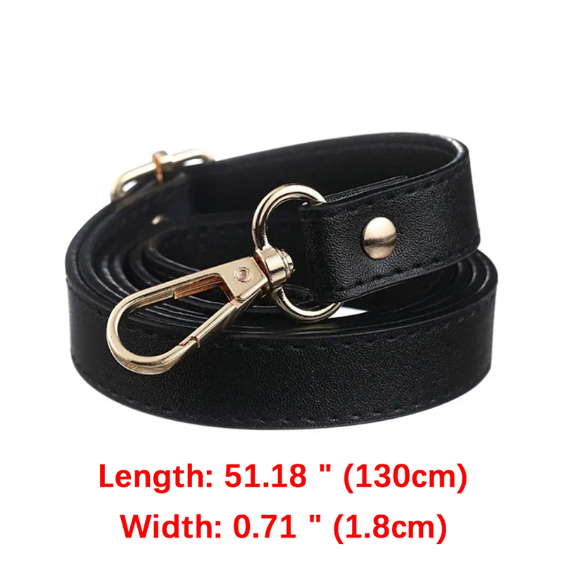 1PC 130cm Leather Shoulder Strap Buckle Bag Accessories Crossbody Bag Strap Handbag Handle Replacement Bag Belt