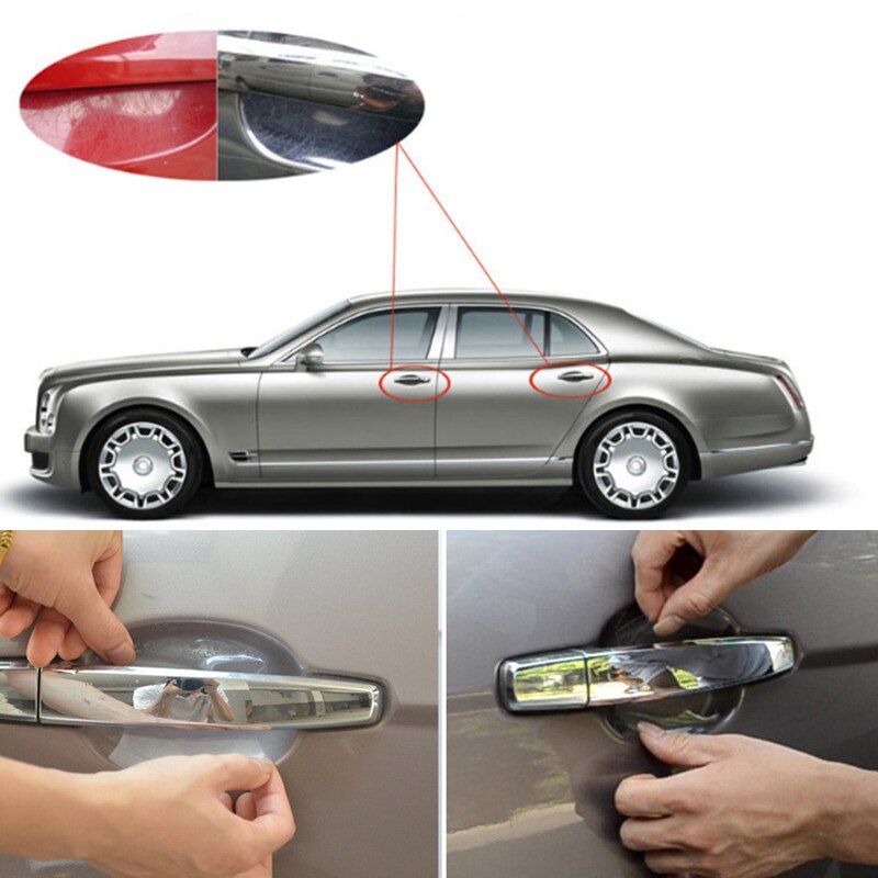 5Pcs/Set TPU Car Handle Protection Film Car Exterior Transparent Sticker For lada VESTA niva kalina priora granta largus vaz