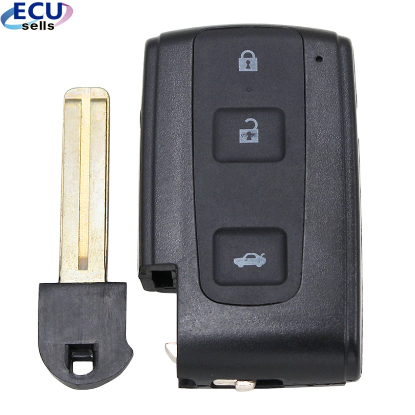 Keyless Smart Remote Key Shell Case Fob 3 Knop Voor Toyota Crown Prius Vers Corolla